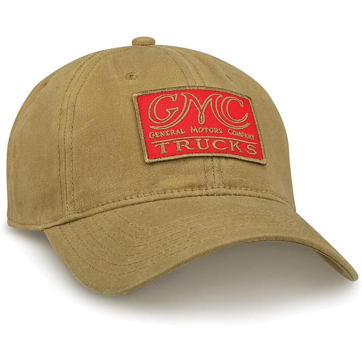 GMC Twill Vintage Embroidered Hat - Unstructured Weathered Cap - Officially Licensed by GM Brown-SR1 Performance