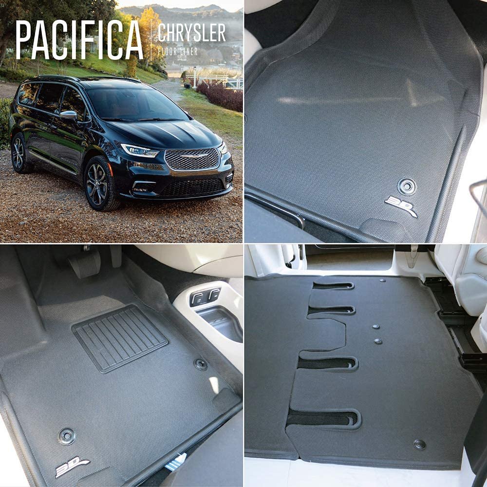 17-21 Chrysler Pacifica / 20-21 Voyager All-Weather Floor Mats 3D MAXpider Kagu