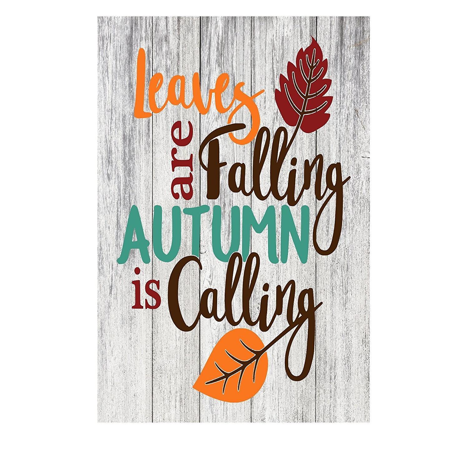 Give Thanks Autumn Season Rustic Metal Sign - 12" x 8"