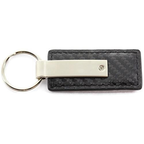 Au-Tomotive Gold, INC. Officially Licensed Black Carbon Fiber Texture Leather Key Chain for Ford Raptor