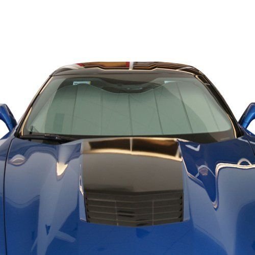 C7 Corvette Stingray Accordion Style Sunshade - Insulated Plain Silver-SR1 Performance