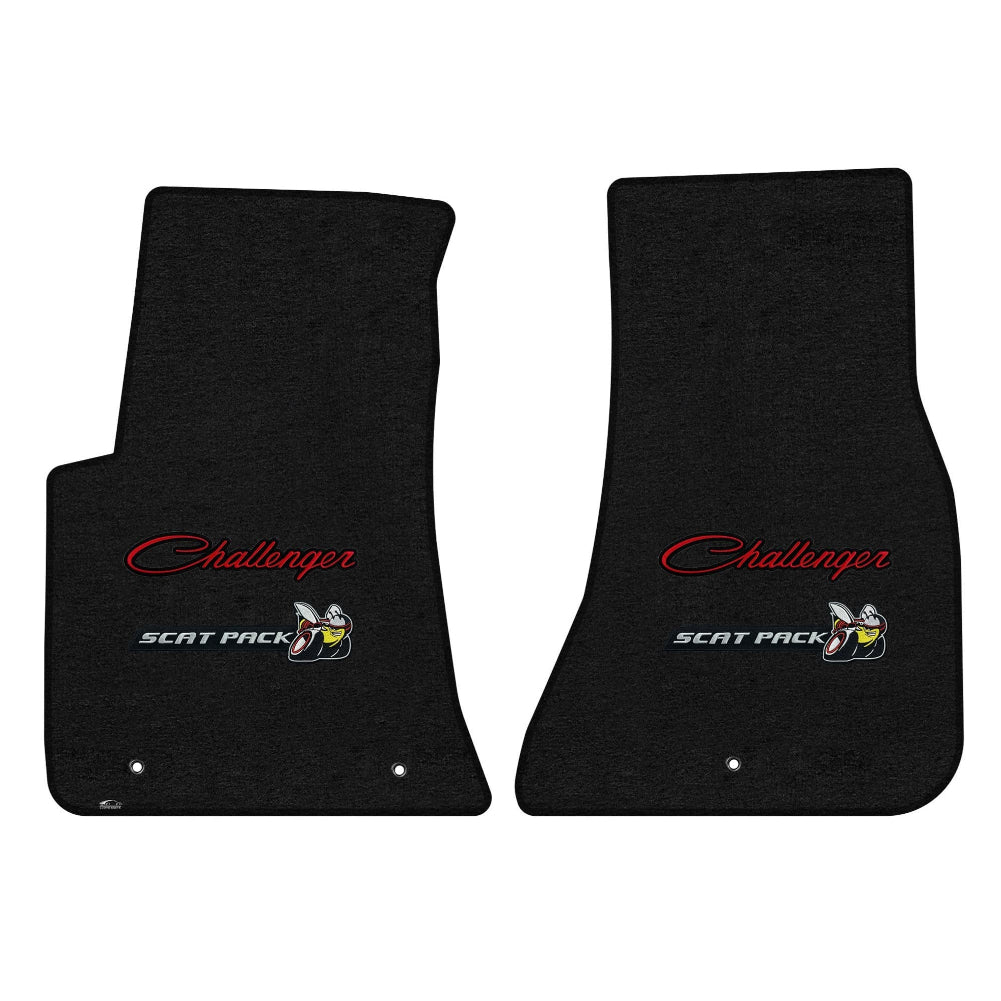 2015-2023 Dodge Challenger Floor Mats by Lloyd Mats - Black with Scat Pack Logo