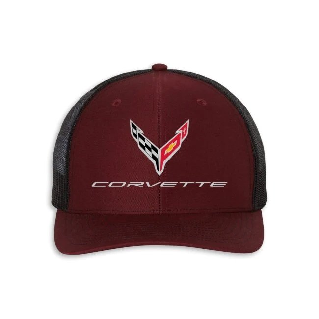 C8 Corvette Snapback Hat - Chevy Structured Mesh Back Cap-SR1 Performance