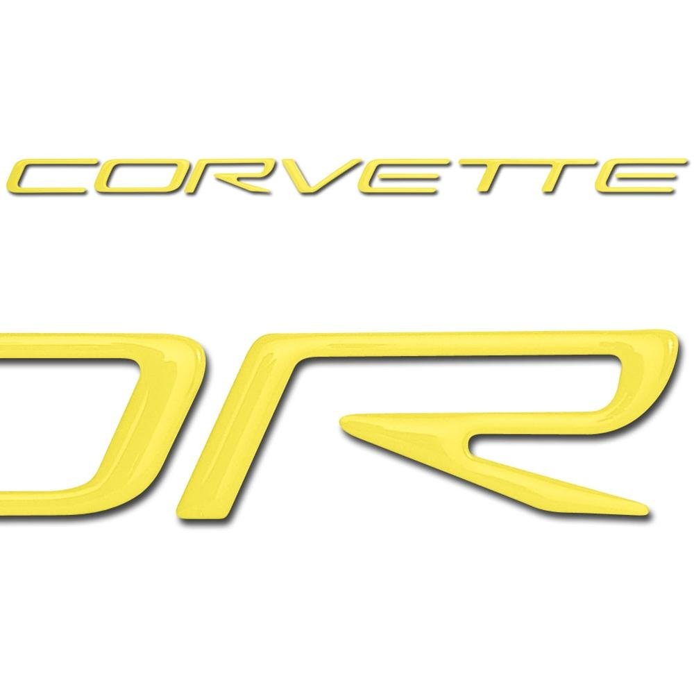 Corvette Domed Fuel Rail Decal Letters : 1997-2004 C5 Logo