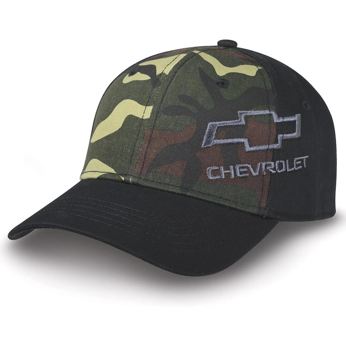 Chevrolet Bowtie Camo Hat - Structured Twill Cap-SR1 Performance