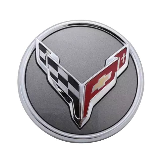 C8 Corvette DynamicCaps Show Edition Floating Center Caps - Self Leveling Spinning Hub Cap - Set of 4 for 2020-2025 Corvettes