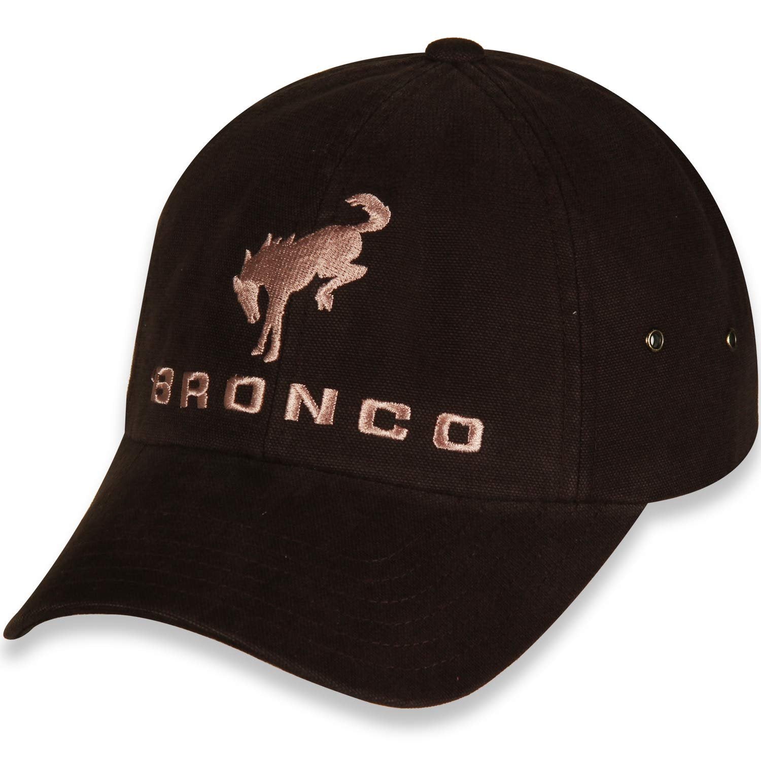 Ford Bronco Dark Brown Unstructured Washed Canvas Cap/Hat with Adjustable Closure