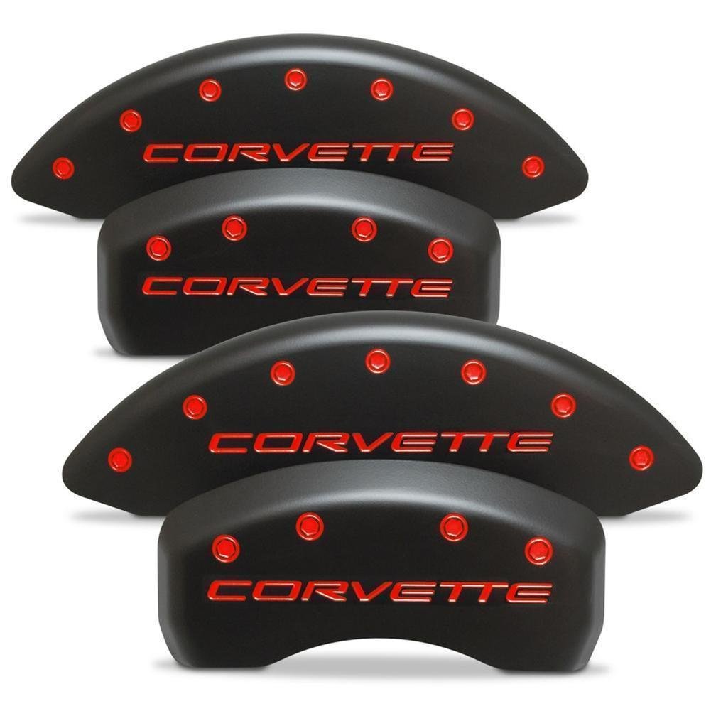Corvette Brake Caliper Cover Set (4) : 1997-2004 C5 & Z06 - Stealth Black Series - Custom Color Letters-SR1 Performance