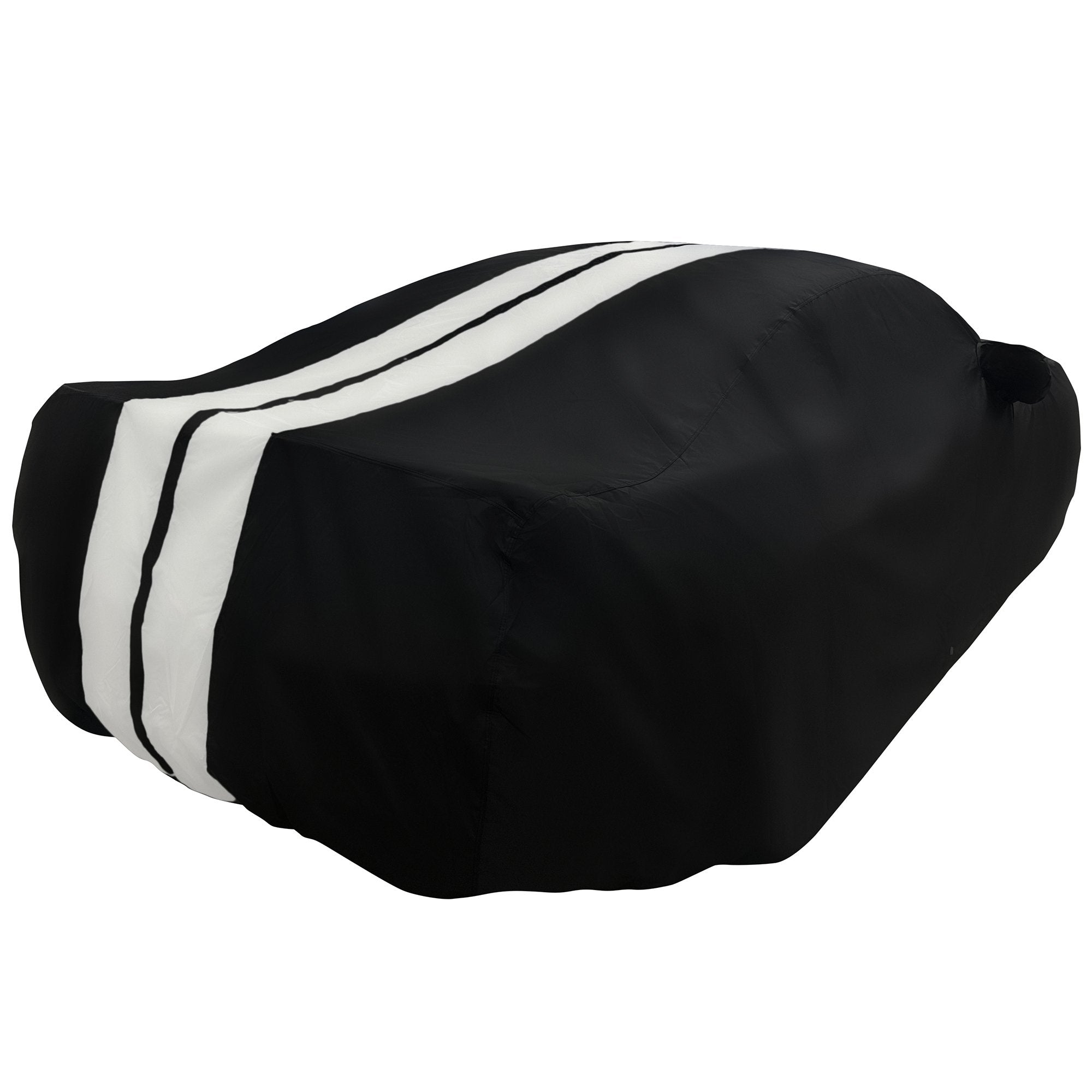 2005-2024 Ford Mustang Ultraguard Plus Car Cover - 300D Indoor/Outdoor Protection - Black with Gray Stripes-SR1 Performance