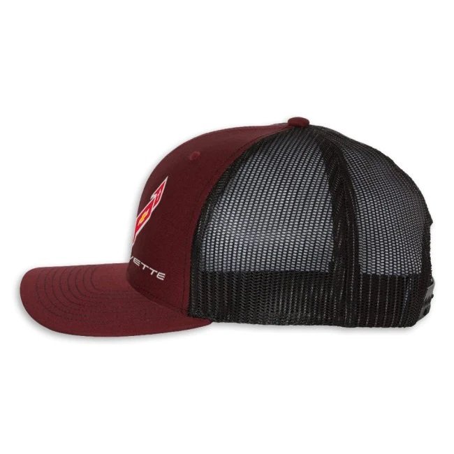 C8 Corvette Snapback Hat - Chevy Structured Mesh Back Cap-SR1 Performance