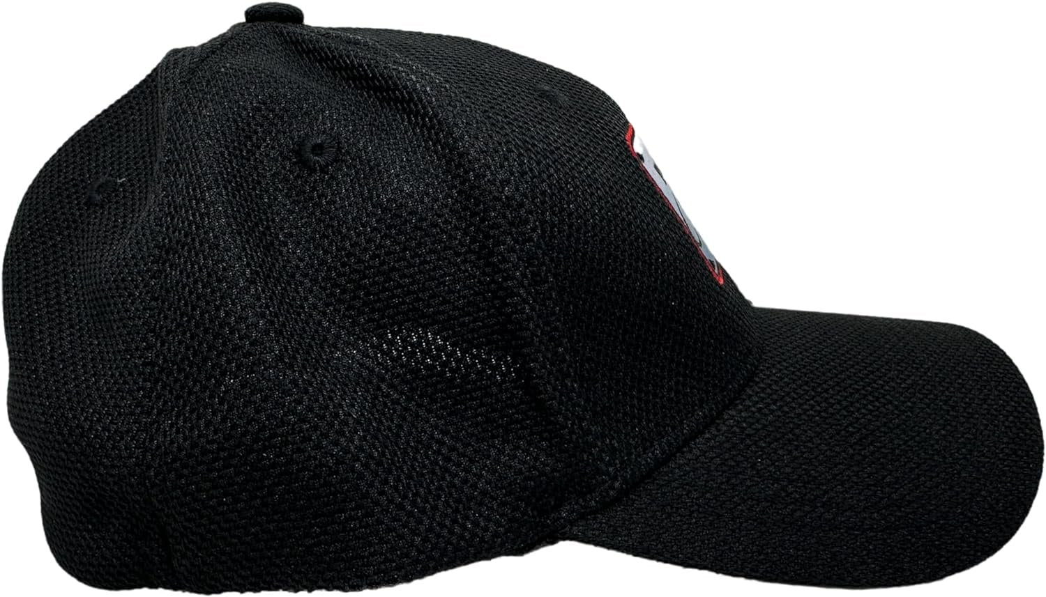 Dodge Challenger Stretch Fit Patch Hat - Embroidered Fitted Cap - Officially Licensed by Dodge Black