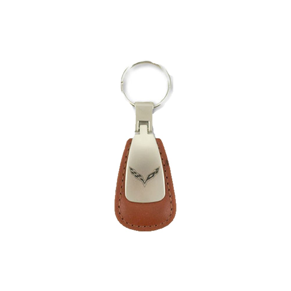 Corvette Leather Teardrop Keychain : C7 2014-2019-SR1 Performance