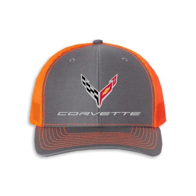 C8 Corvette Snapback Hat - Chevy Structured Mesh Back Cap-SR1 Performance