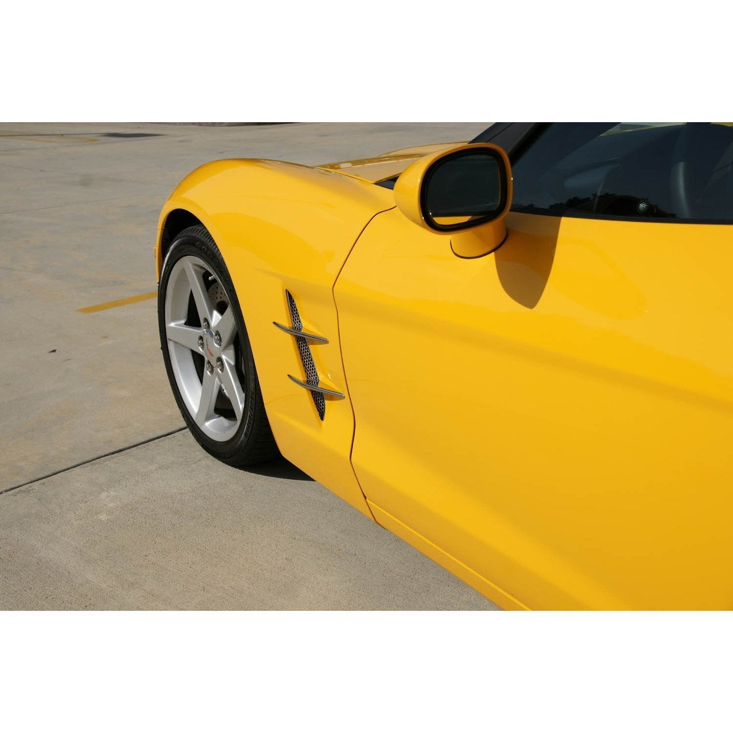Corvette Fender Blades Billet Chrome (Dual / Tri Blades) : C6-SR1 Performance