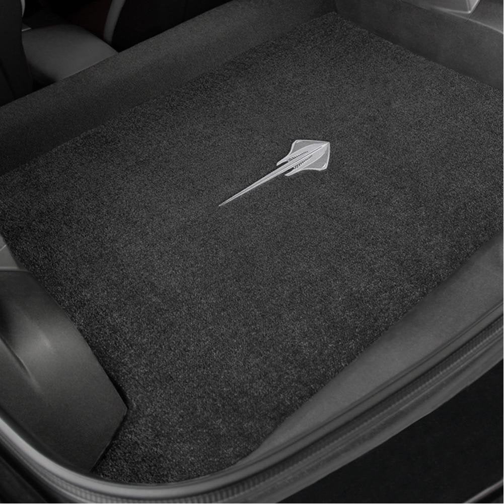 2014-2017 C7 Corvette Coupe Jet Black Trunk Mat - Stingray Logo
