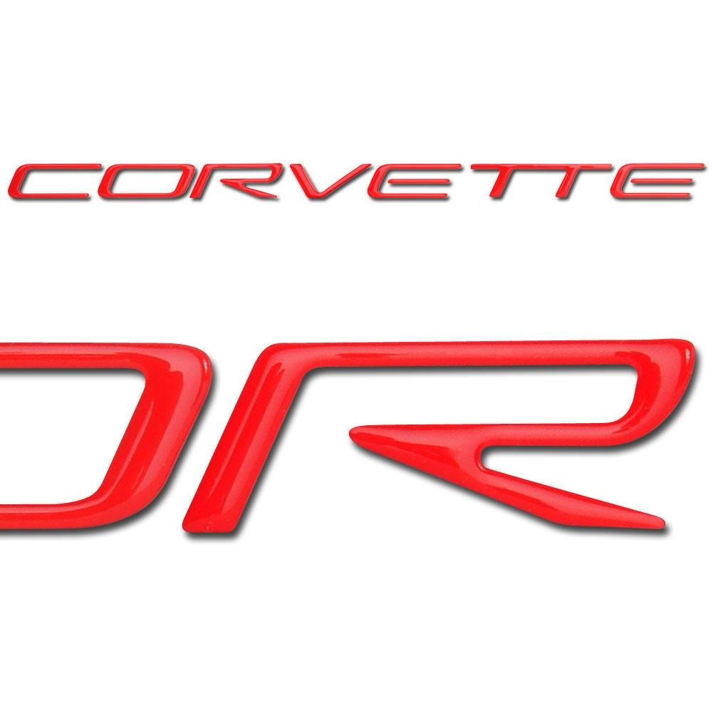 1997-2004 C5 Corvette Front Domed Decal Letters (Silver)