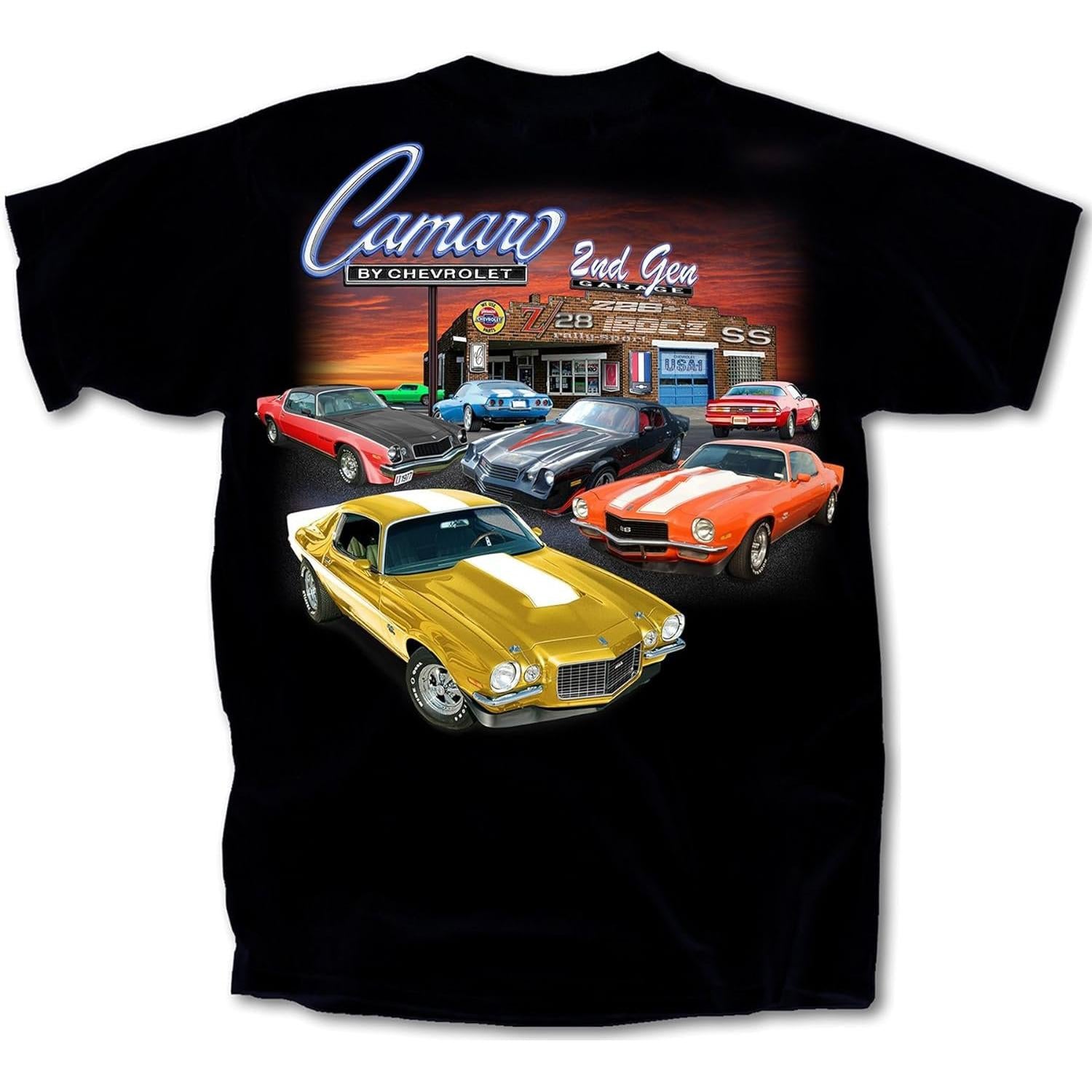 1970-1981 Chevy Camaro 2nd Gen Garage T-Shirt - Vintage Chevrolet Shirt-SR1 Performance
