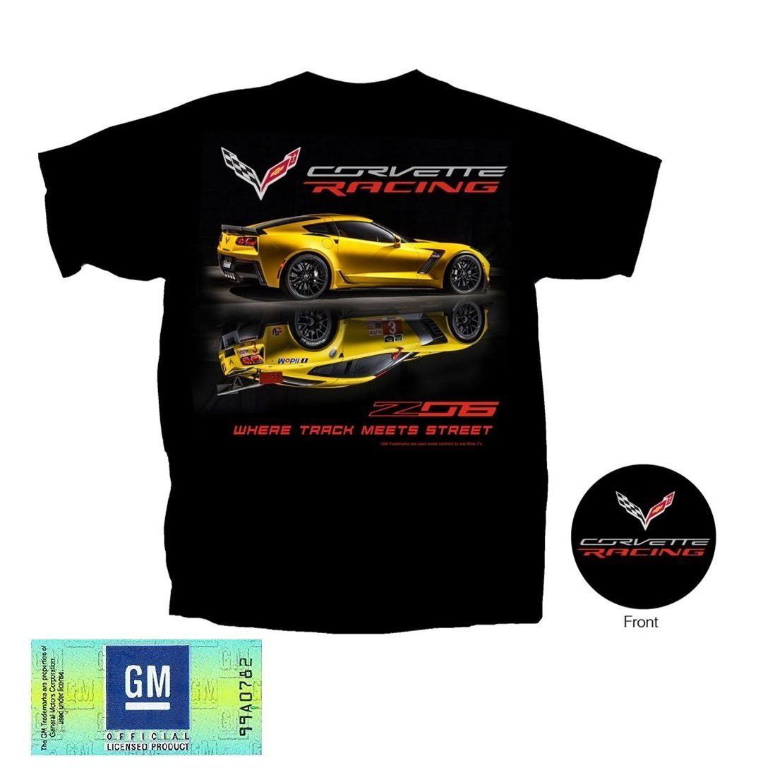C7 Corvette - Z06 Corvette Racing T-shirt : Black (XXXL)