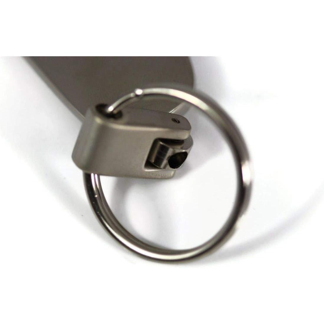 Dodge RAM Tear Drop Metal Key Ring Keychain - Black-SR1 Performance