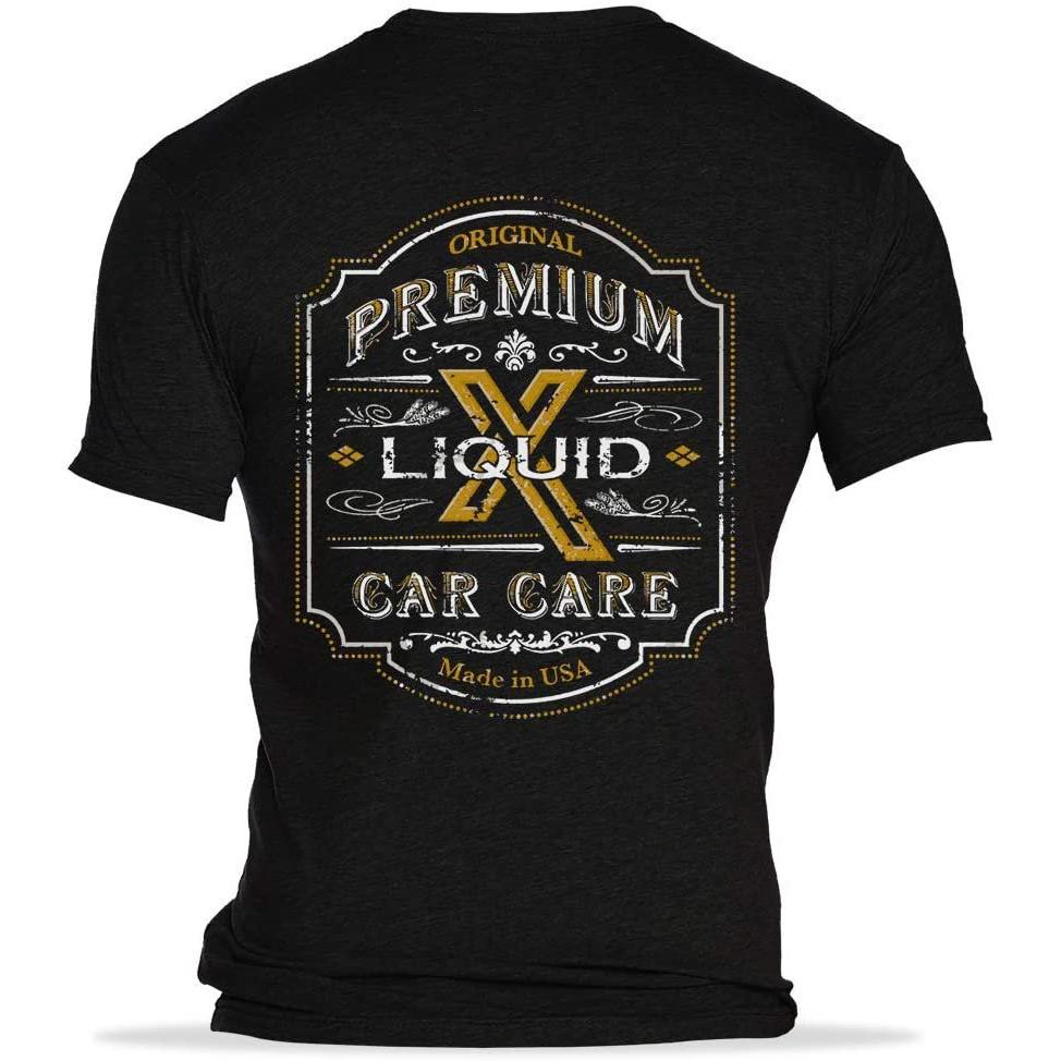 Liquid X Rustic Label Men's T-Shirt - Black