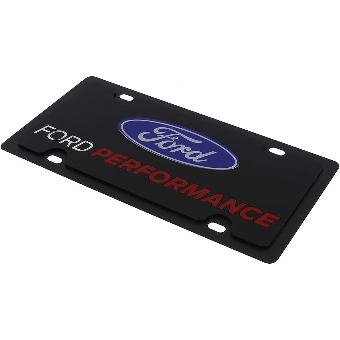 Ford Performance Carbon Steel License Plate - Black-SR1 Performance