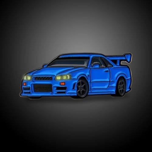 1999 Skyline R34 GTR Enamel Pin - JDM Edition GT-R Lapel Pin-SR1 Performance