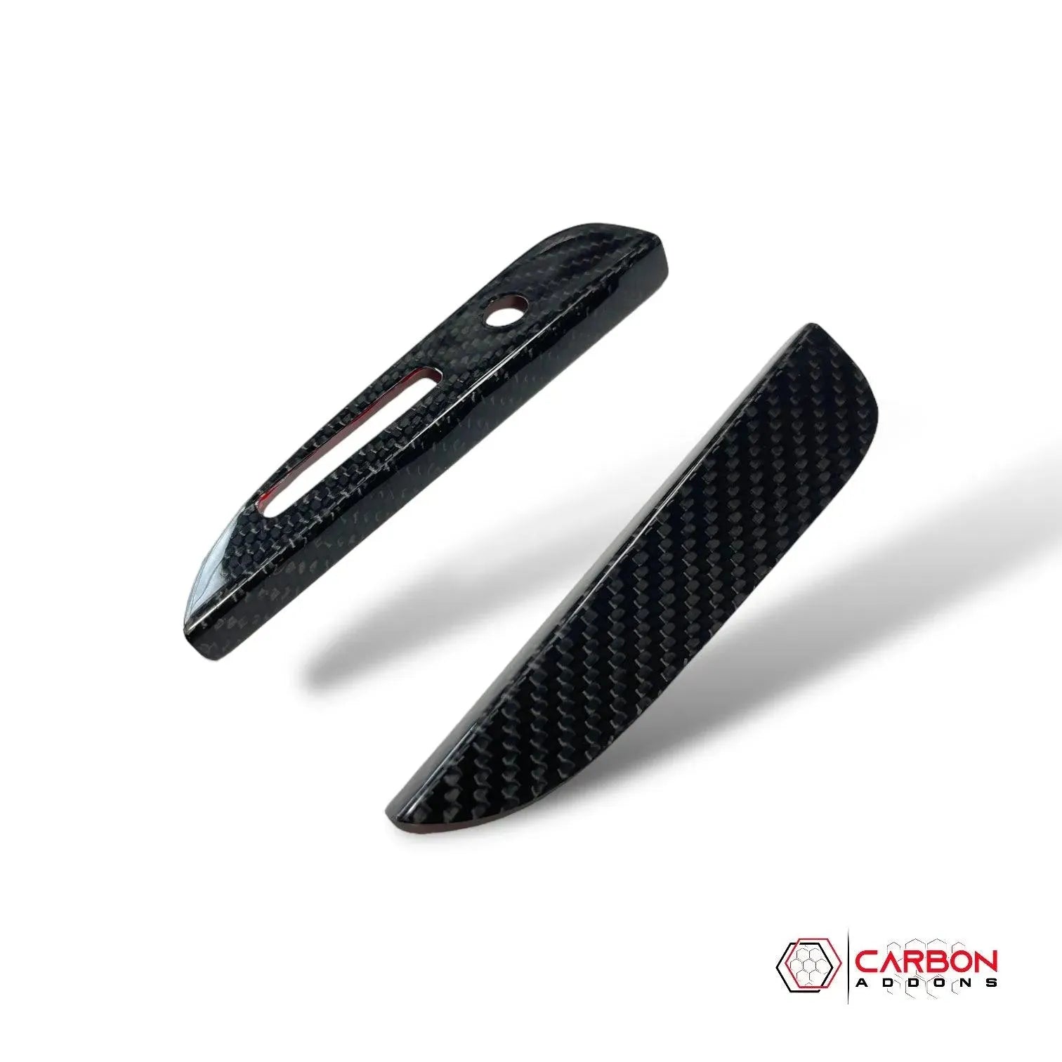 Mustang 2015-2023 Carbon Fiber Automatic Gear Shift Bezel Cover - carbonaddons Carbon Fiber Parts, Accessories, Upgrades, Mods