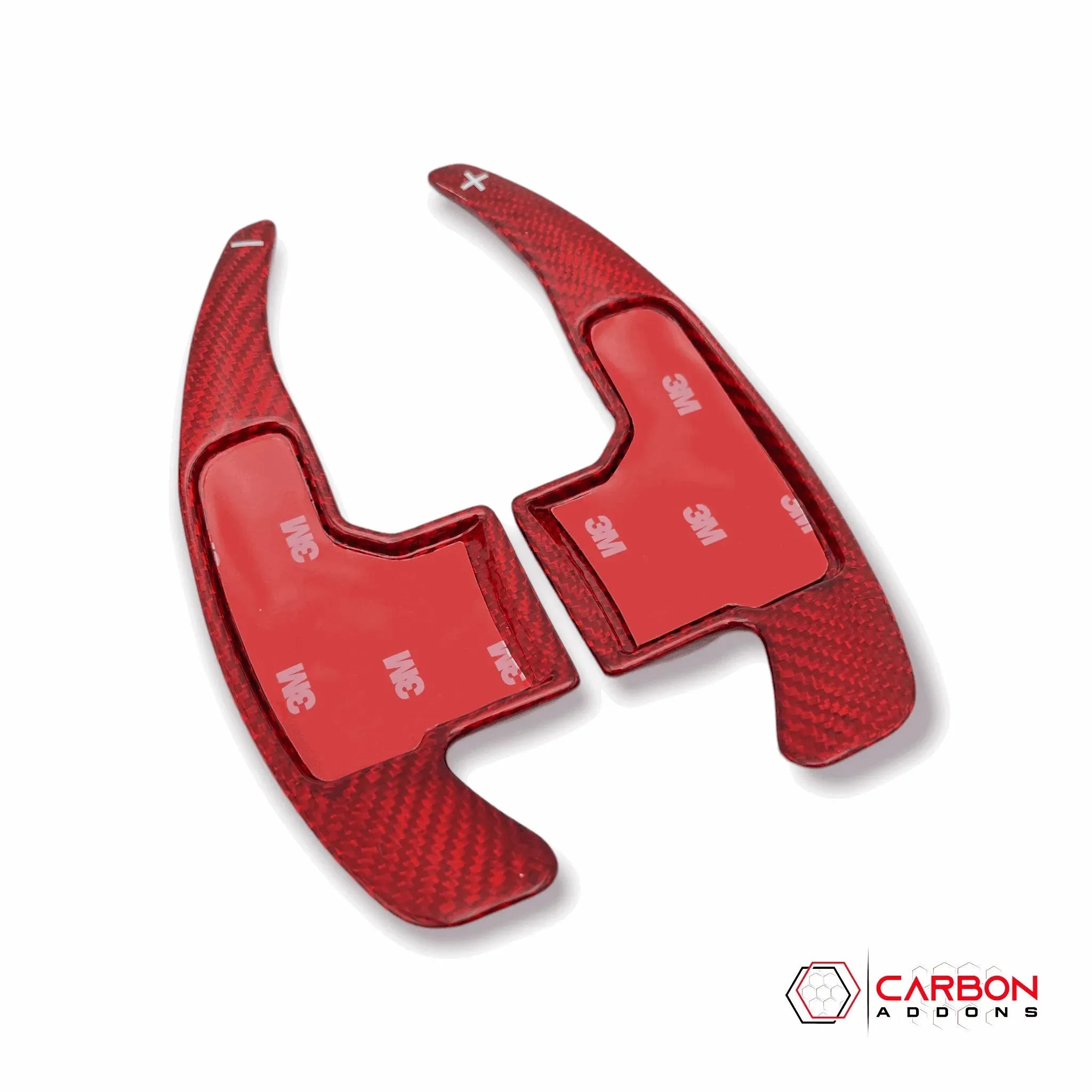 Mustang 2015-2023 Carbon Fiber Paddle Shifter Extensions - carbonaddons Carbon Fiber Parts, Accessories, Upgrades, Mods