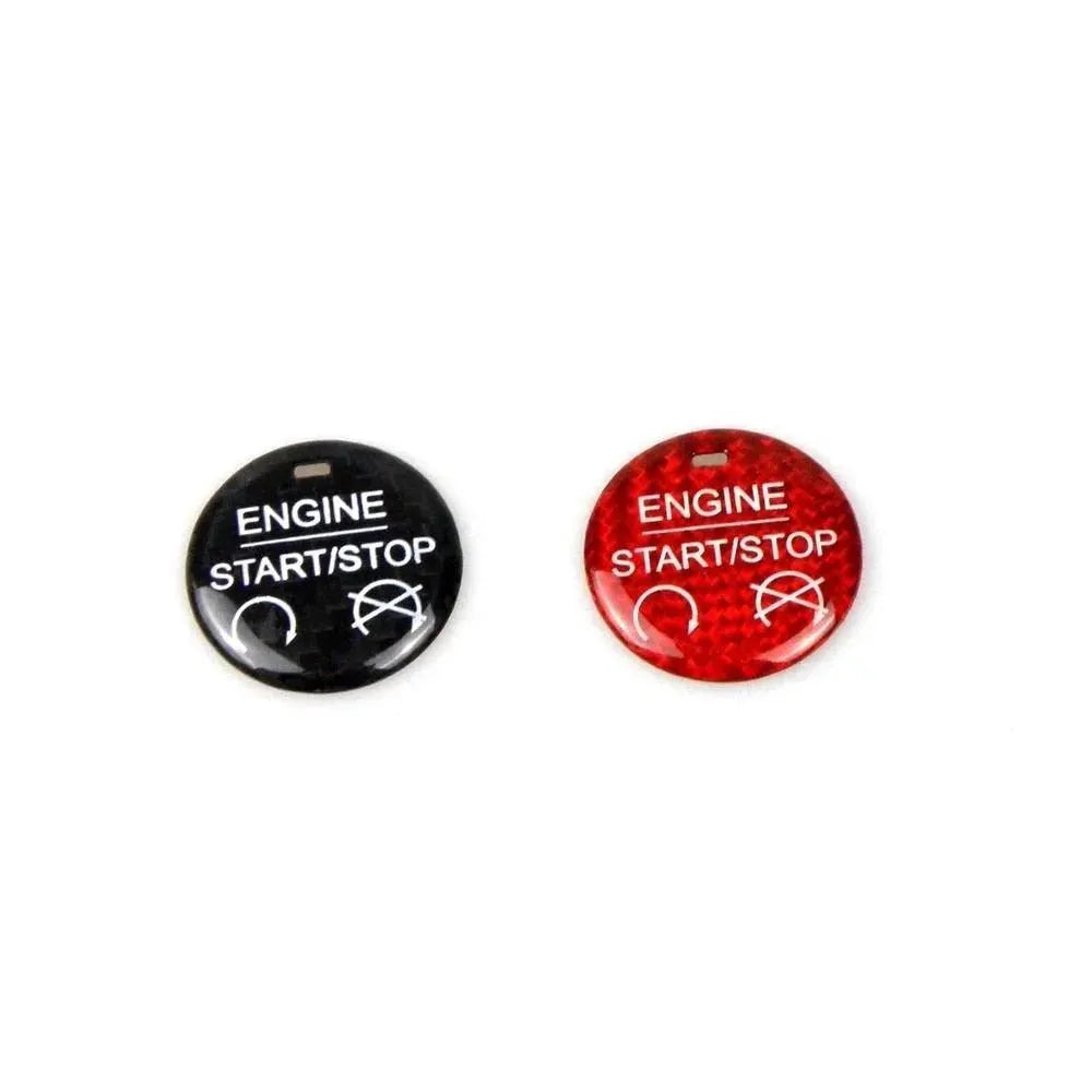 Mustang 2015-2023 Engine Start Stop Button Carbon Fiber Cover - carbonaddons Carbon Fiber Parts, Accessories, Upgrades, Mods