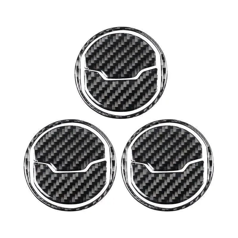Mustang 2015-2023 Real Carbon Fiber AC Air Vent Overlay - carbonaddons Carbon Fiber Parts, Accessories, Upgrades, Mods