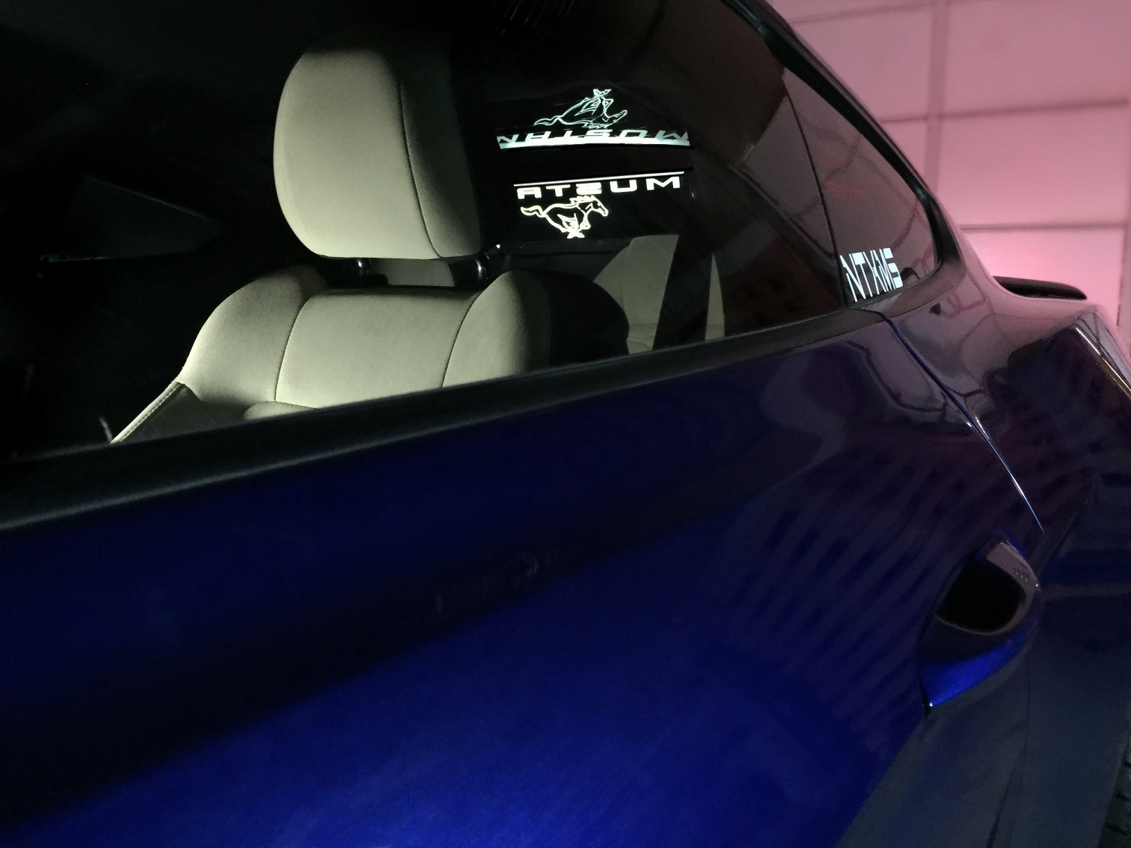 2015-Up Ford Mustang Coupe WindRestrictor® Rear Add On Glow Plate