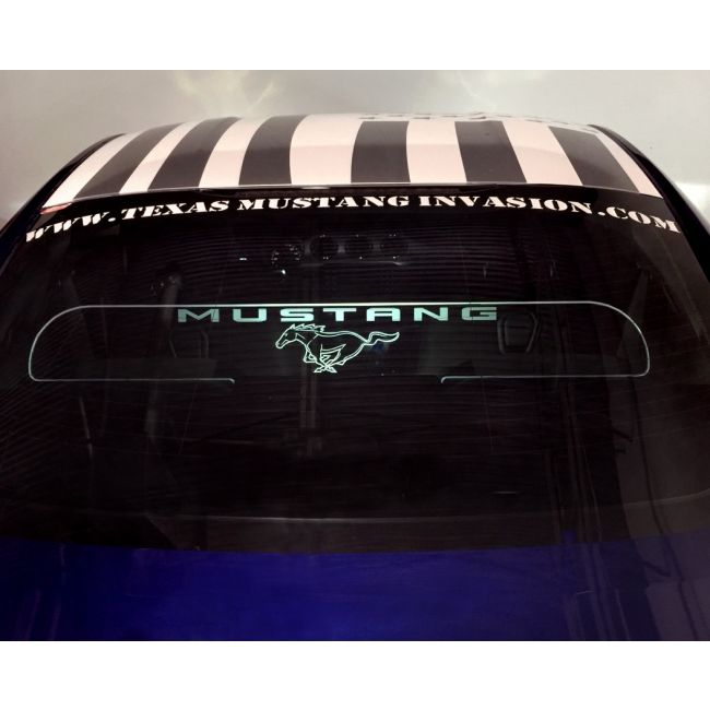 2015-Up Ford Mustang Coupe WindRestrictor® Rear Add On Glow Plate