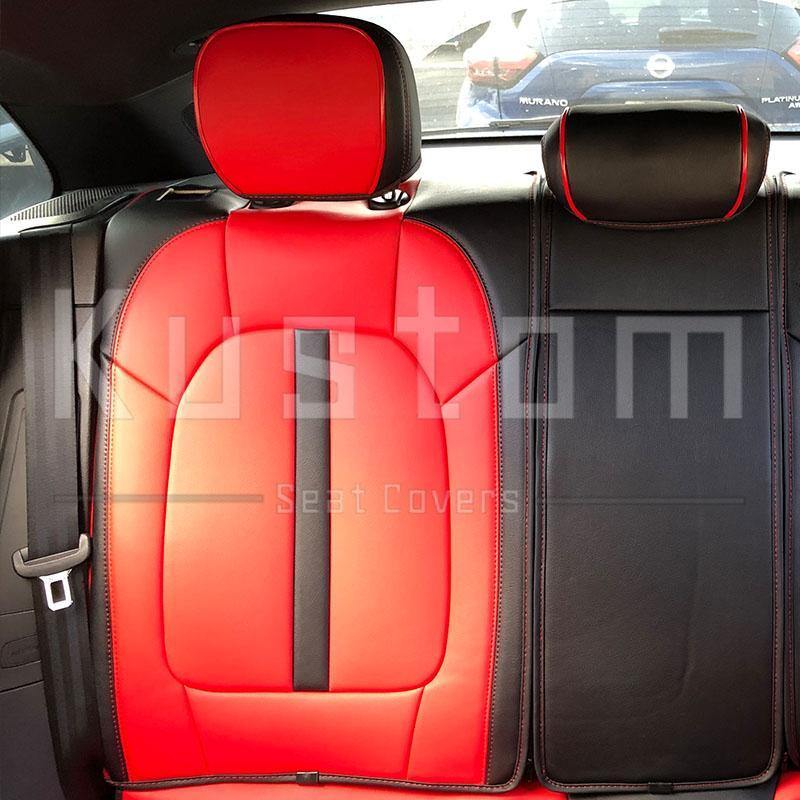 2014-Up Porsche Macan Two-tone Leather Seat Covers - Kustom Cover