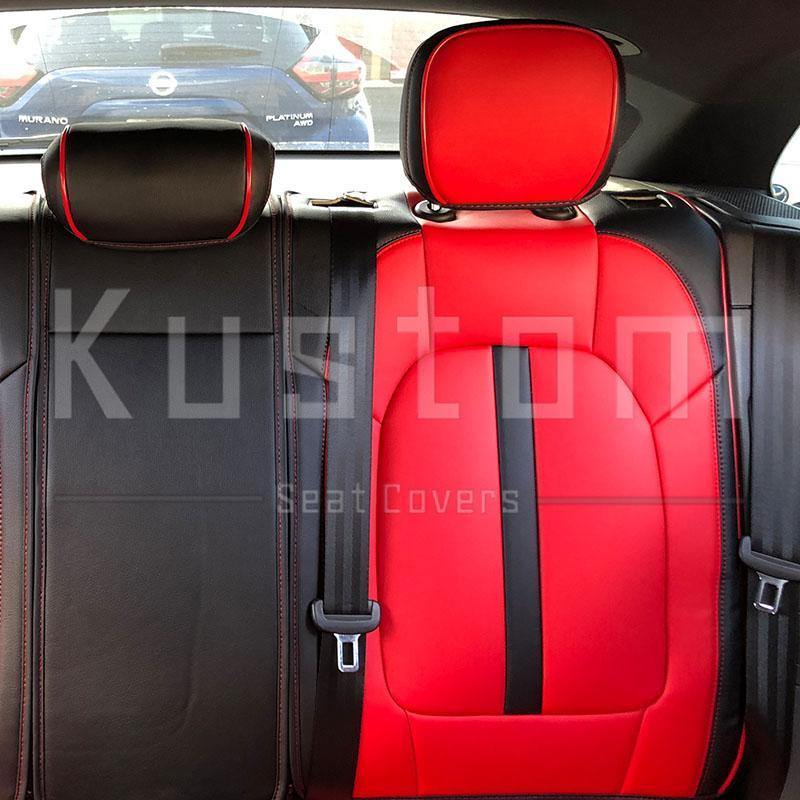 2014-Up Porsche Macan Two-tone Leather Seat Covers - Kustom Cover
