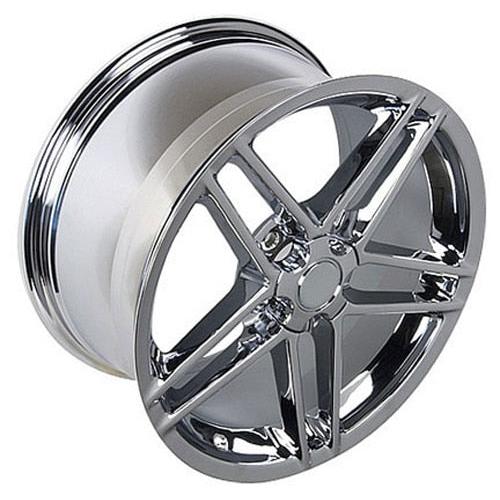 18" Replica CV07A fits Chevrolet Corvette C6 Z06 18x9.5 Chrome-SR1 Performance