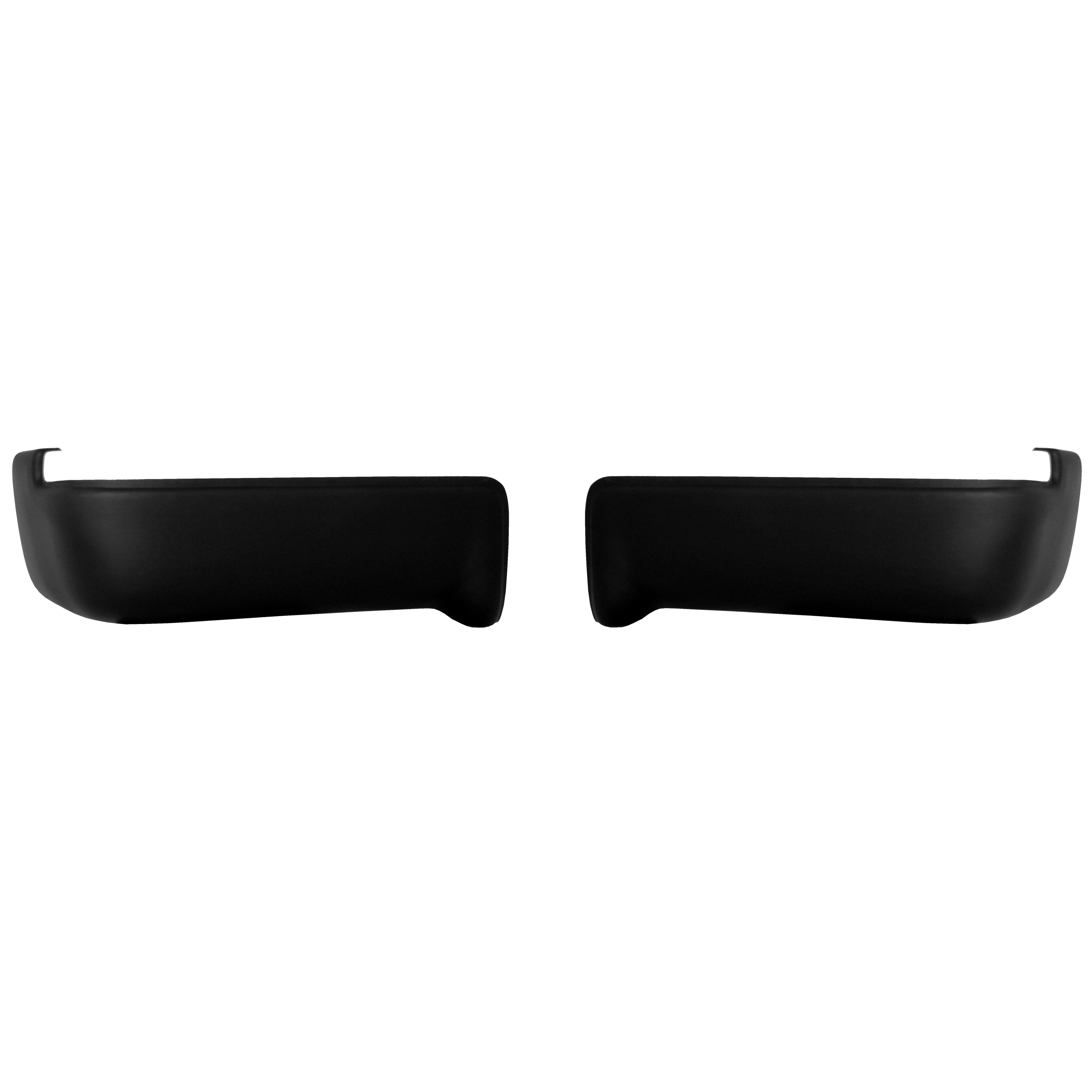 2009-2014 Ford F150 - Rear BUMPERSHELLZ™ - Truck Bumper Chrome Delete Caps
