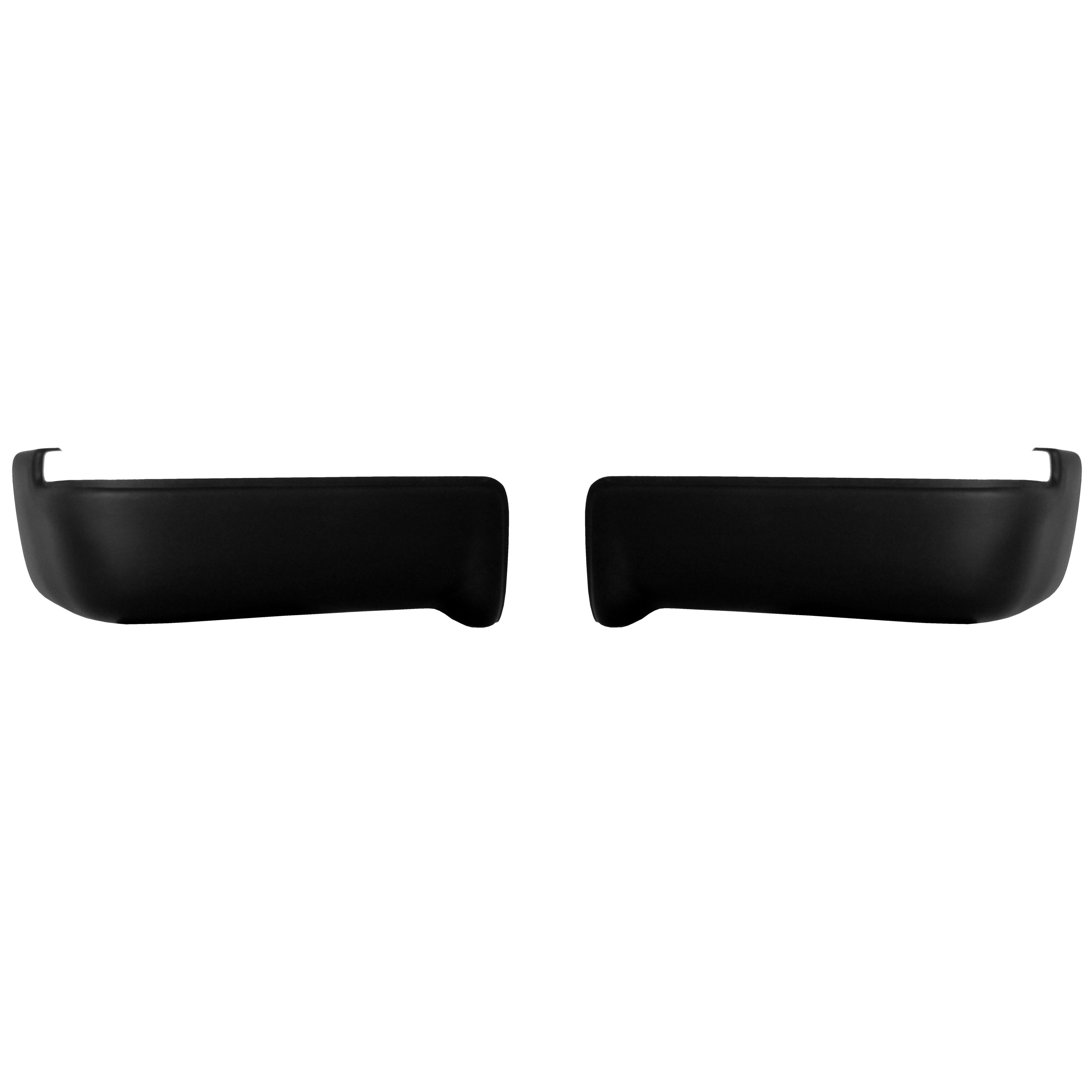 2009-2014 Ford F150 - Rear BUMPERSHELLZ™ - Truck Bumper Chrome Delete Caps