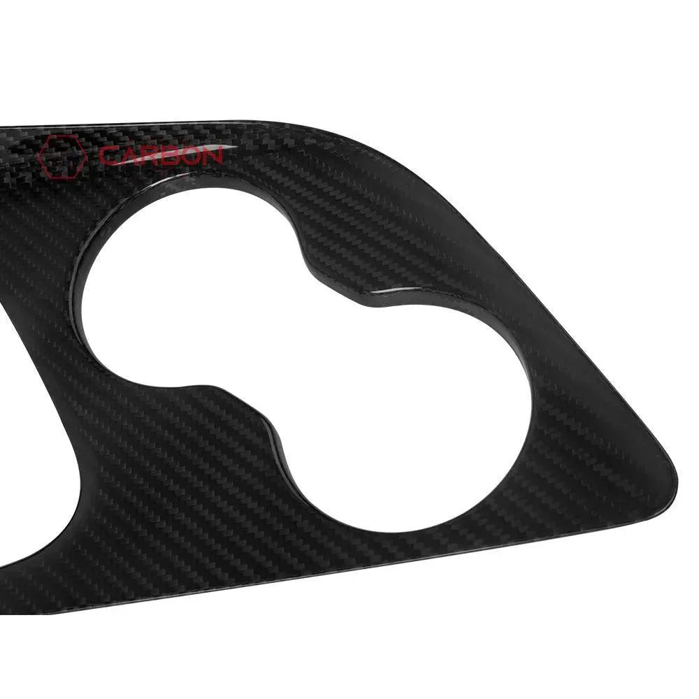 Real carbon fiber center console cover for 2015-2023 Dodge Challenger - carbonaddons Carbon Fiber Parts, Accessories, Upgrades, Mods