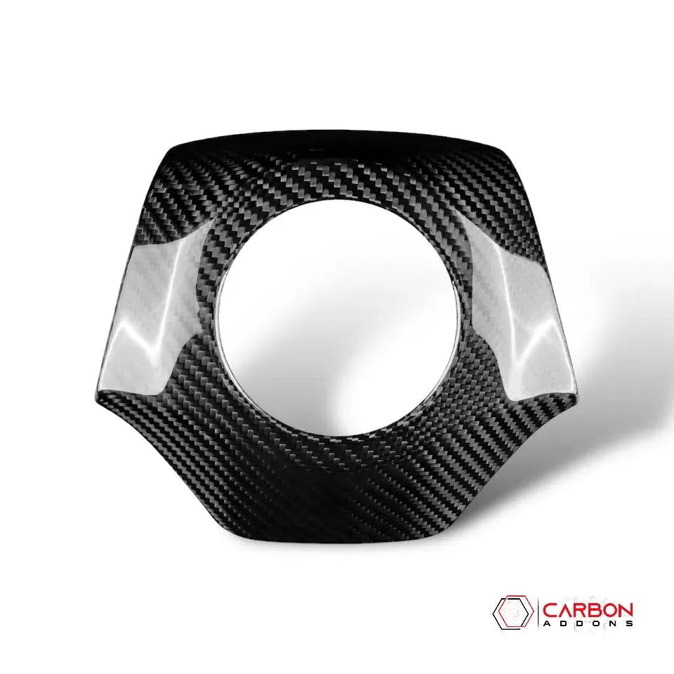 Real Carbon Fiber Steering Airbag Cover | For 2016-2024 Chevy Camaro - carbonaddons Carbon Fiber Parts, Accessories, Upgrades, Mods