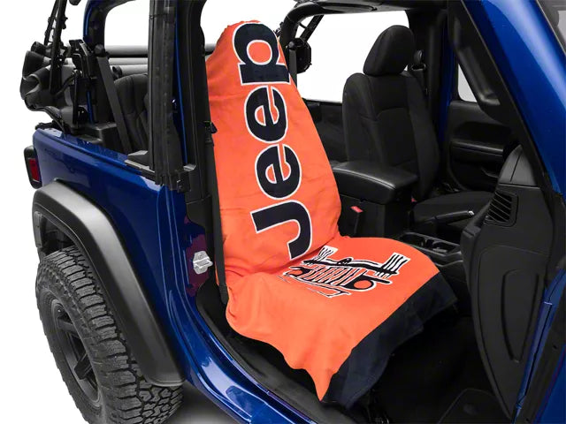Towel2Go Seat Cover with Jeep and Grille Logo