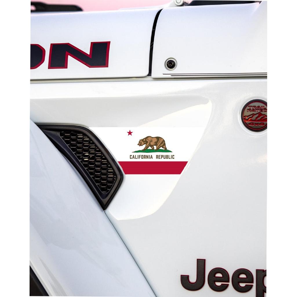 State Flag Fender Vent Premium Wrap Decal for Wrangler and Gladiator - AdventureLifeDecals