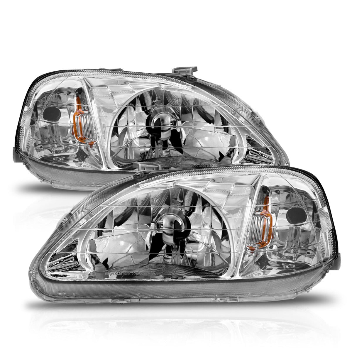 HONDA CIVIC 99-00 CRYSTAL HEADLIGHTS CHROME