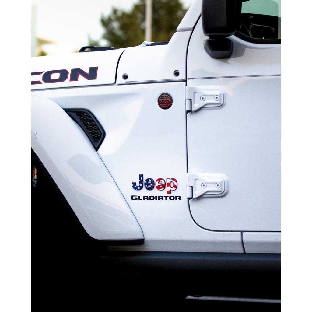 JEEP Gladiator Emblem Overlay Decal Set | Fits 2020+ Jeep Gladiator