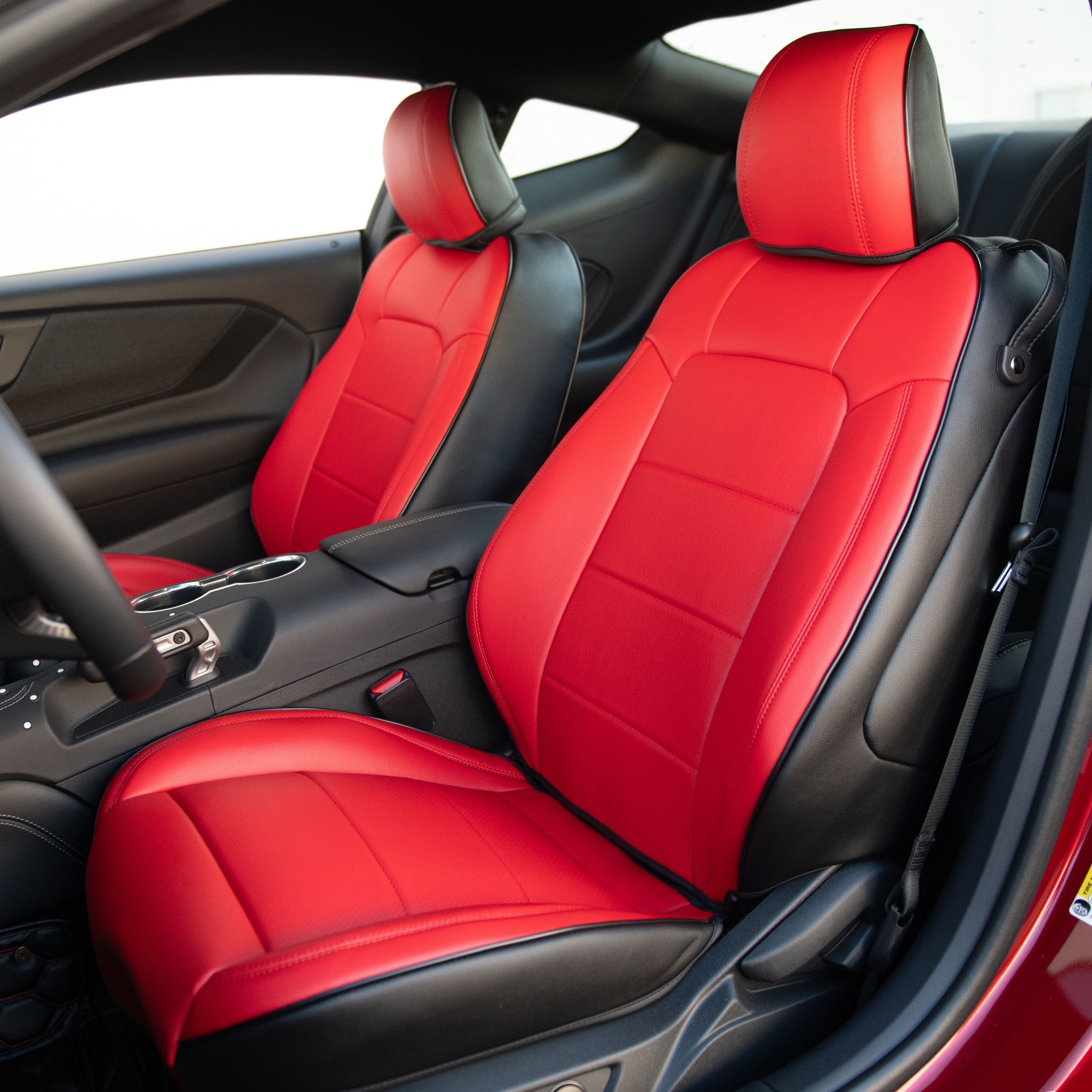 2015+ Ford Mustang Coupe Custom Leather Seat Covers