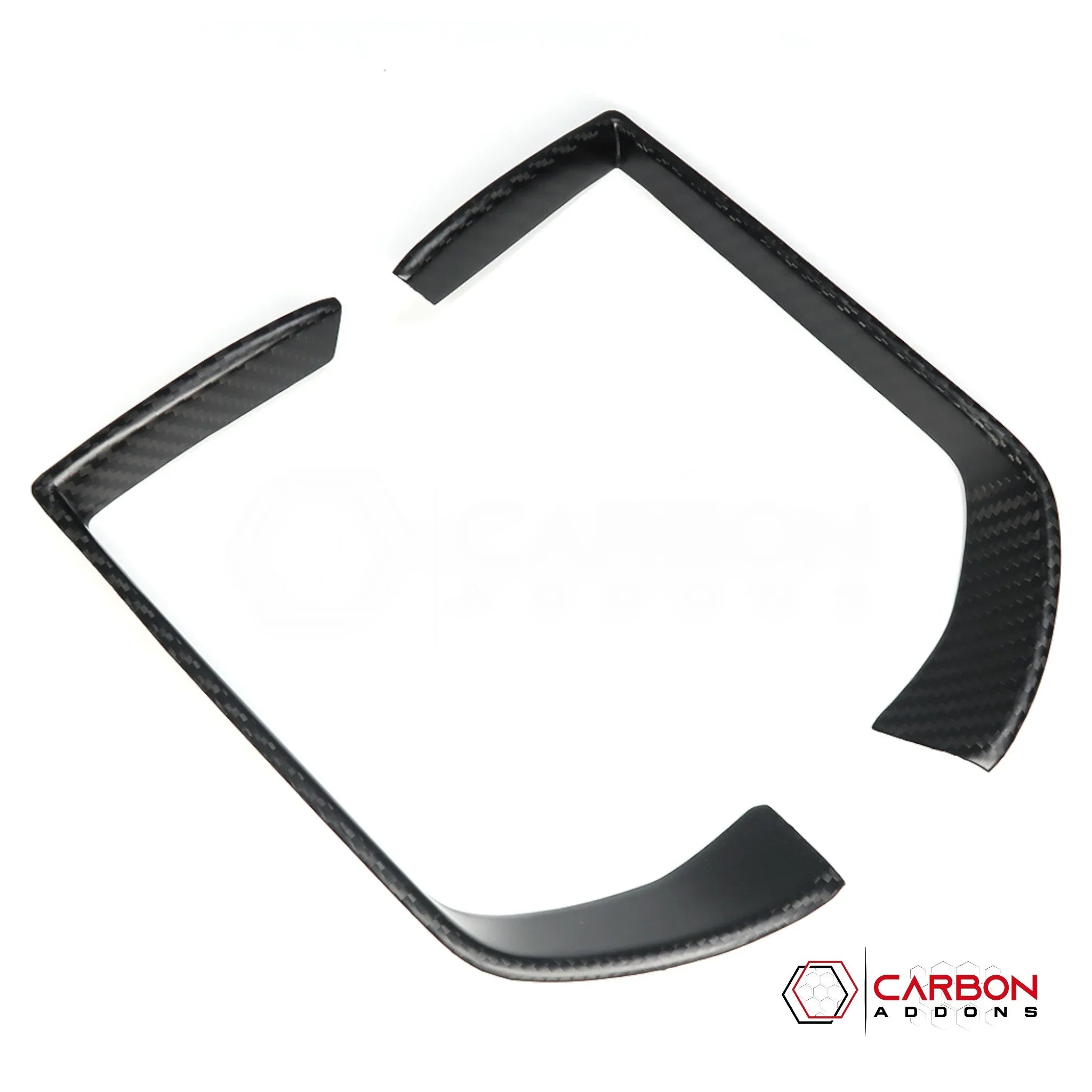 2019+ RAM 1500/TRX/RHO Infotainment Screen AC Vent Trim Hard Carbon Fiber Cover