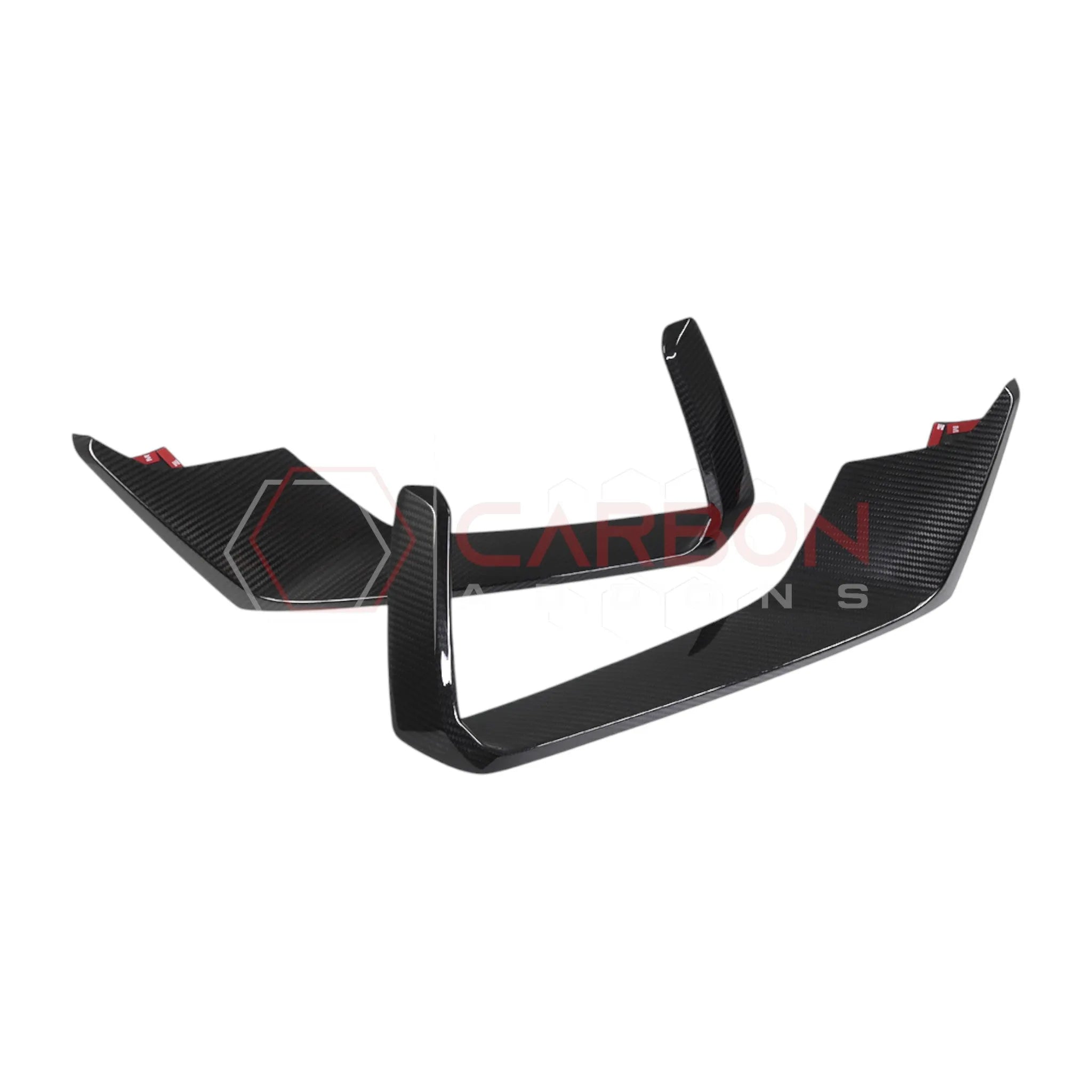 2024+ Mustang S650 Dark Horse Front Fog Light Lower Trim Real Carbon Fiber Cover