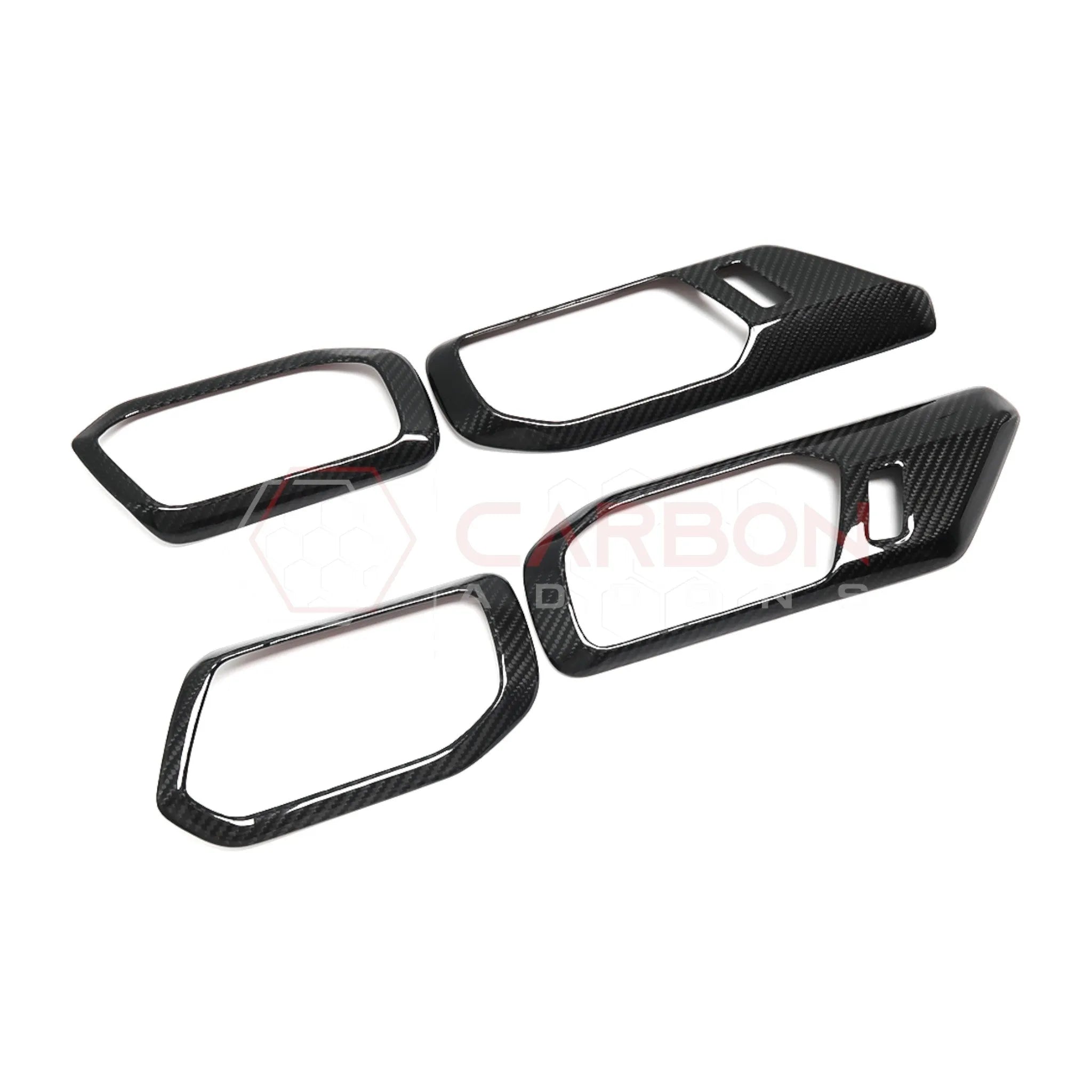 2021+ Bronco Real Carbon Fiber Interior Door Handle Trim Covers
