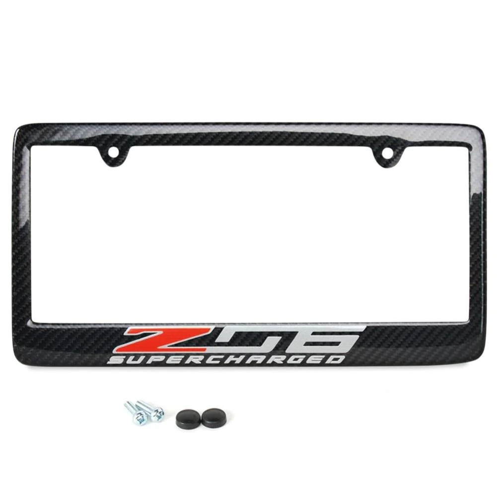 C7 Corvette Carbon Fiber License Plate Frame - Z06 Supercharged-SR1 Performance