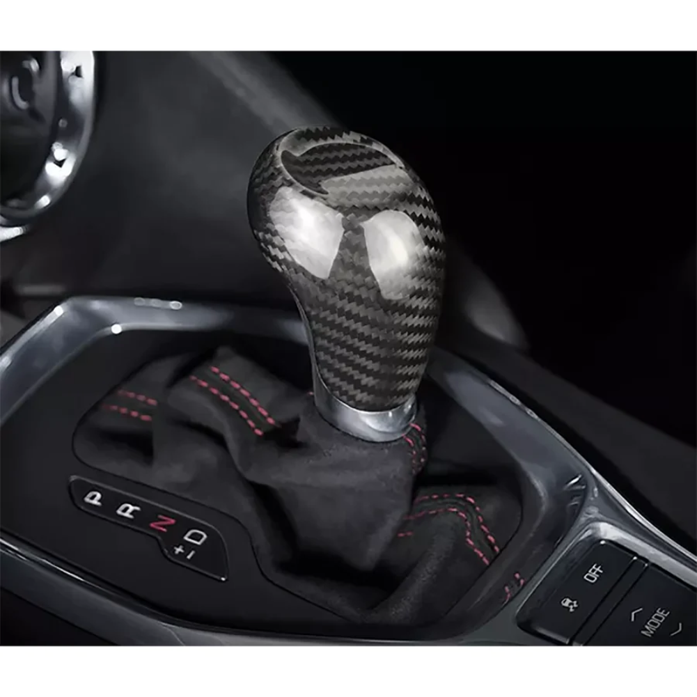 C7 Corvette Shift Knob Cover - Carbon Fiber Shifter Overlay-SR1 Performance