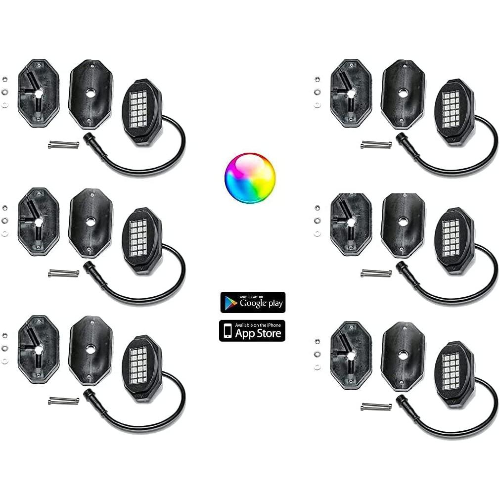 187 Style Rock Lights with Control Harness - UTV/Boat/Truck-SR1 Performance